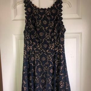 Navy laced dress
